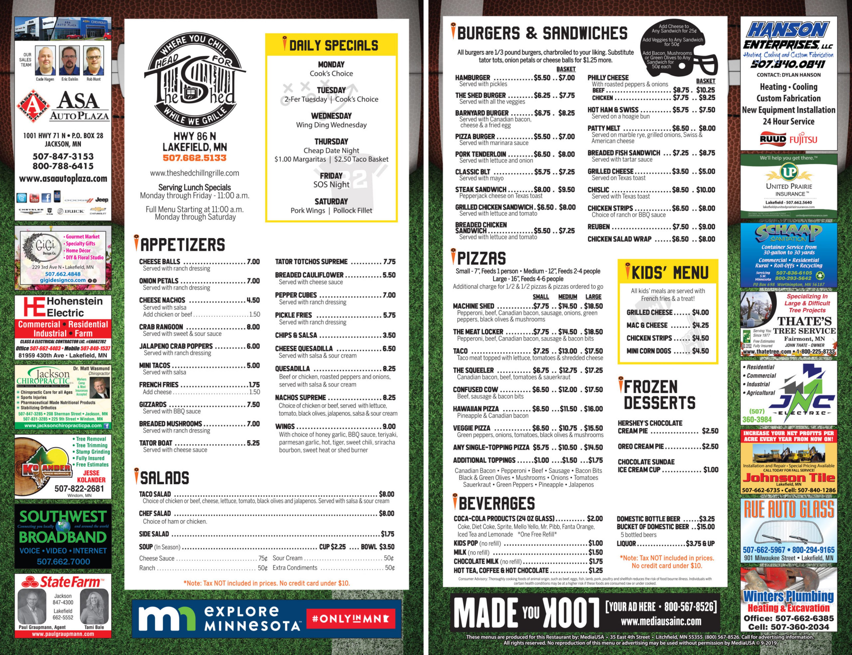 The Shed Menu Media USA Inc.